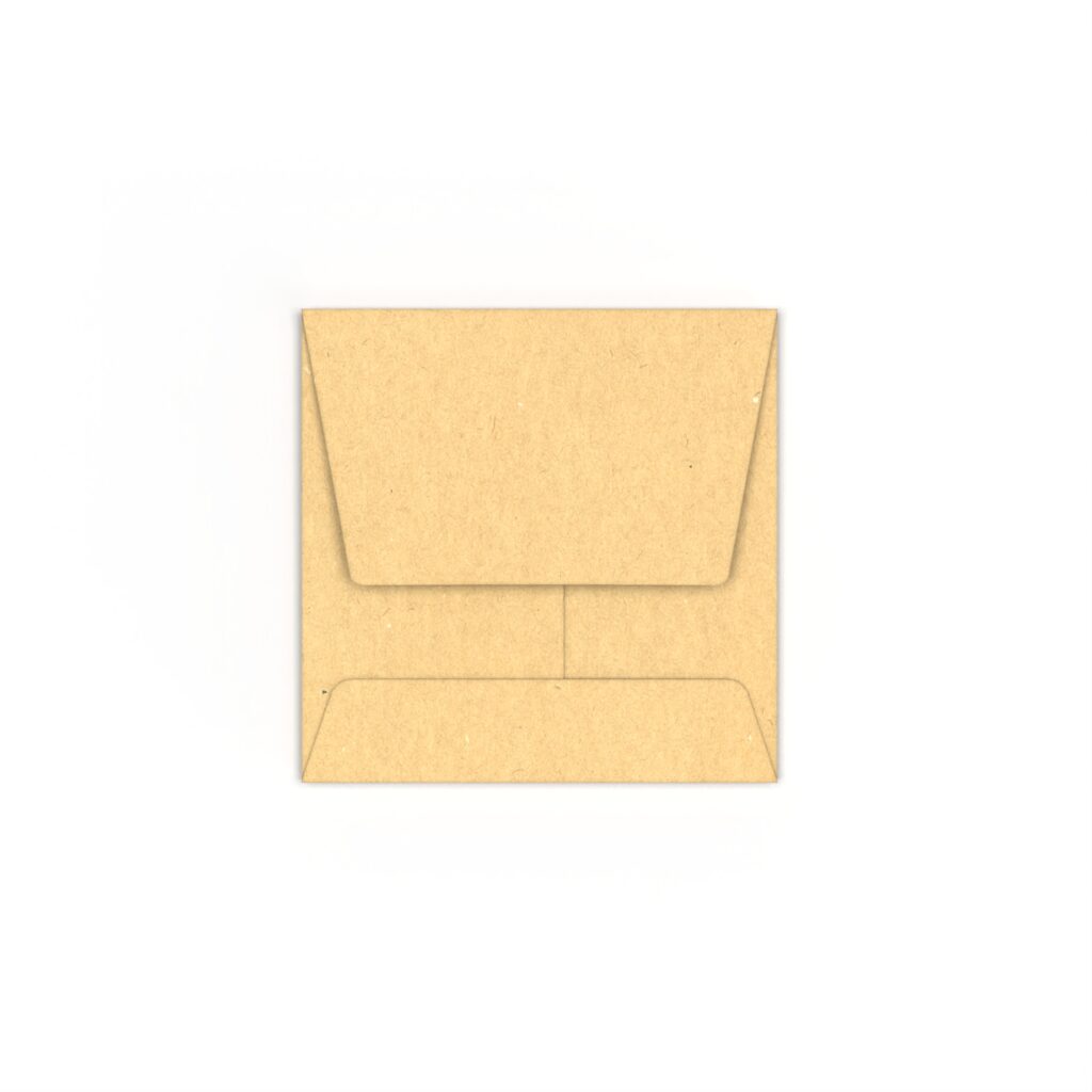 60x60 mm Manila kuvert