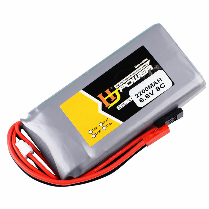 6,6V 2200mAh 8C Li-Fe batteri för 14SG 18SZ 16SZ T8J-sändare