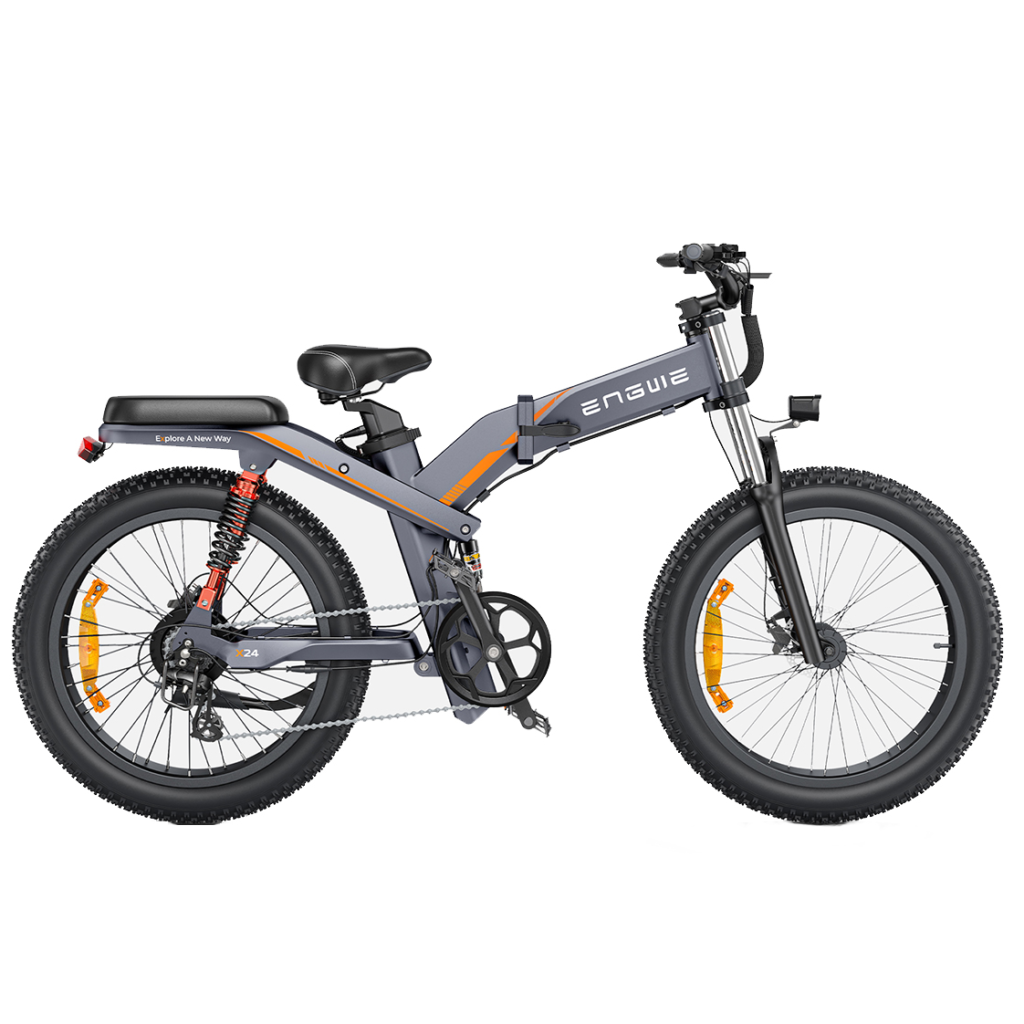 [EU DIRECT] ENGWE X24 Elcykel 19.2Ah + 10Ah Dubbel Batteri 1000W Elcykel 24 * 4,0 Tums Fett Däck 100-150km Körsträcka Be