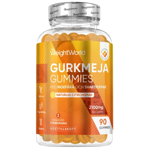 Gurkmeja Gummies 2000mg, 90 vingummin - För immunförsvaret, lederna & huden