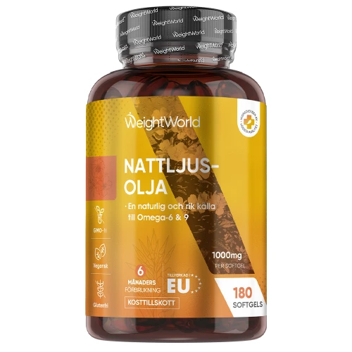 Köp Nattljusolja 1000 mg, 180 kapslar | WeightWorld