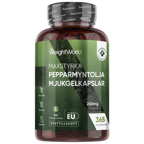 Köp Pepparmyntsolja Kapslar, 365 st l WeightWorld