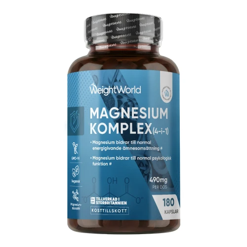 Magnesium Komplex, 180 st | För skelett och muskelfunktion | Köp hos WeightWorld