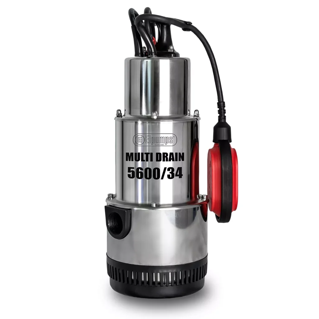 Multi Drain 5600/34 Dränkbara högtryckspump, med 3 impellrar, 900 W, 34 m