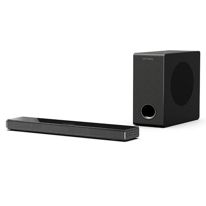 ULTIMA Nova S40 BT5.3 Ljudstång 2.1 Kanal Subwoofer 5.2'' Högtalare 7.6QT Subwoofer 3EQ-lägen Kabelansluten högtalare
