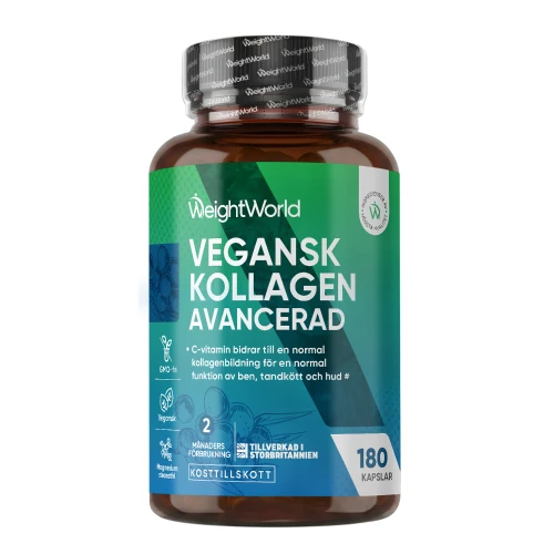 Vegan Kollagen, 180 kapslar - Kollagenhöjande kosttillskott