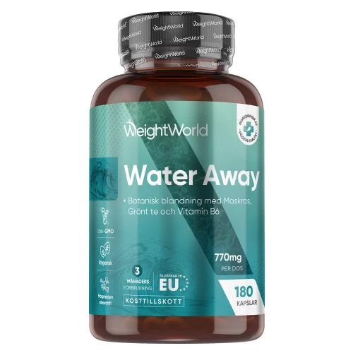 Water Away, 180 kapslar | Köp från Weightworld