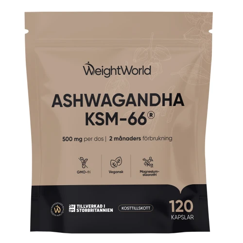 Köp Ashwagandha KSM-66 500 mg | WeightWorld