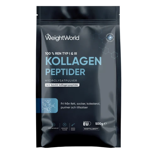 Köp Kollagen Peptider Pulver, 500 g | WeightWorld