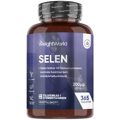 Selen 200 mcg, 365 tabletter | Köp från WeightWorld