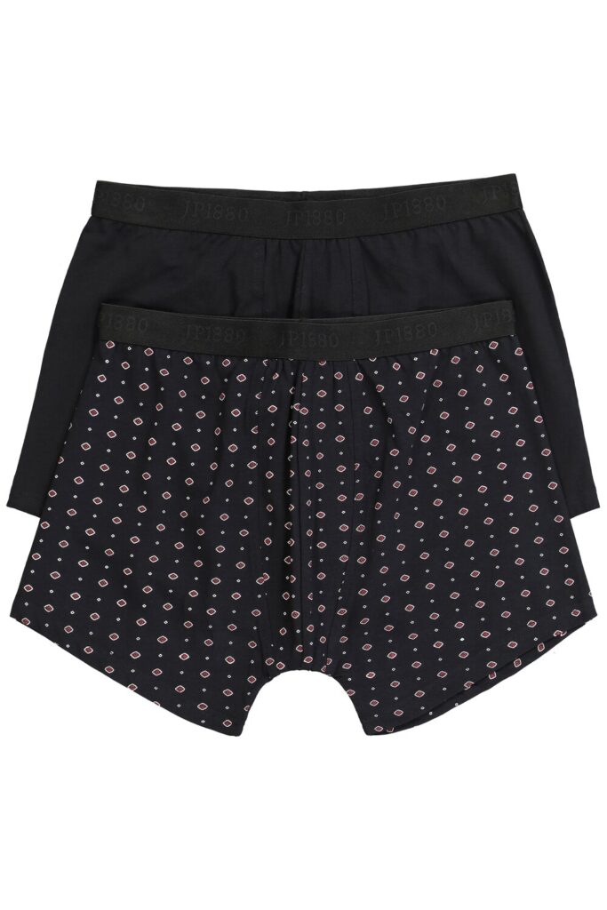 Stora storlekar Boxershorts FLEXNAMIC®, Her, svart, storlek: 4XL, Bomull, JP1880