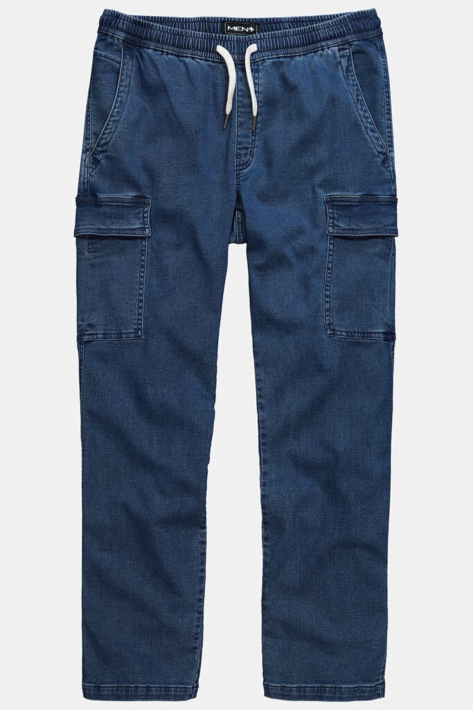 Stora storlekar Cargojeans, Her, blå, storlek: 6XL, Bomull, Men Plus
