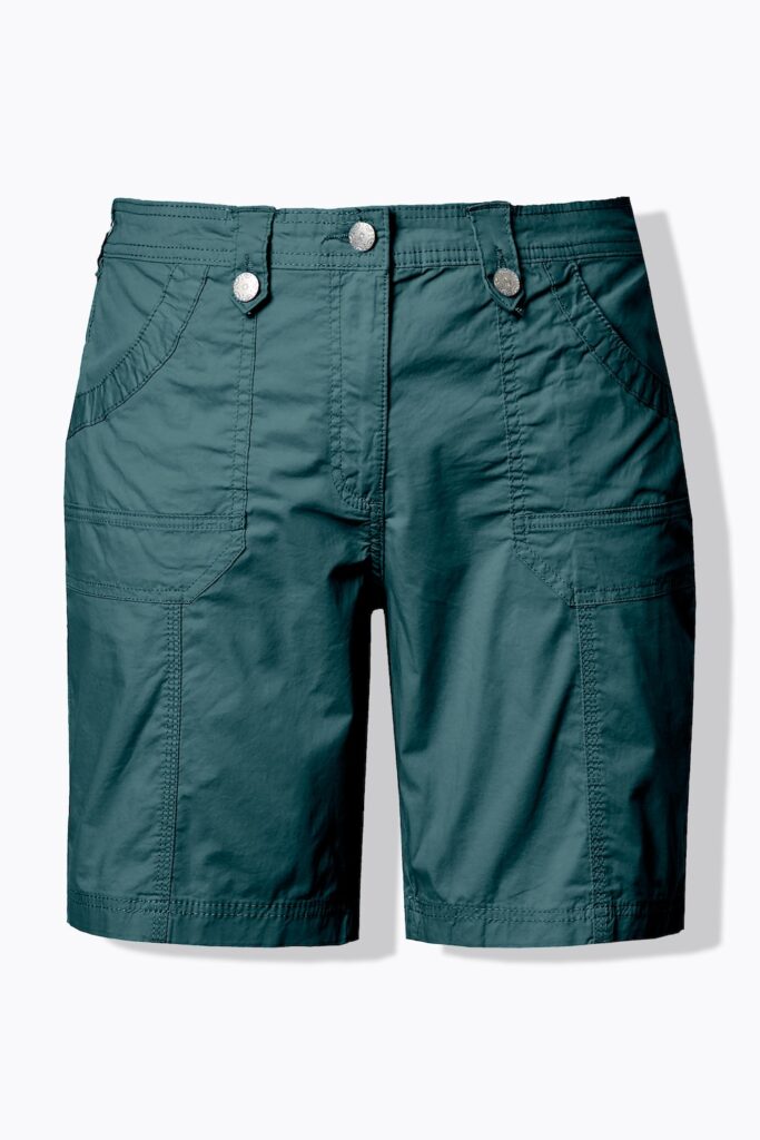 Stora storlekar Cargoshorts, Dam, turkos, storlek: 58, Bomull, Ulla Popken