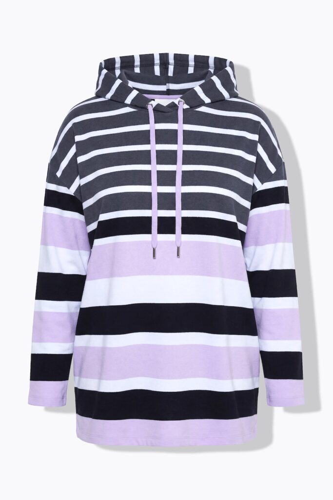 Stora storlekar Hoodie, Dam, lila, storlek: 56, Bomull, Angel of Style