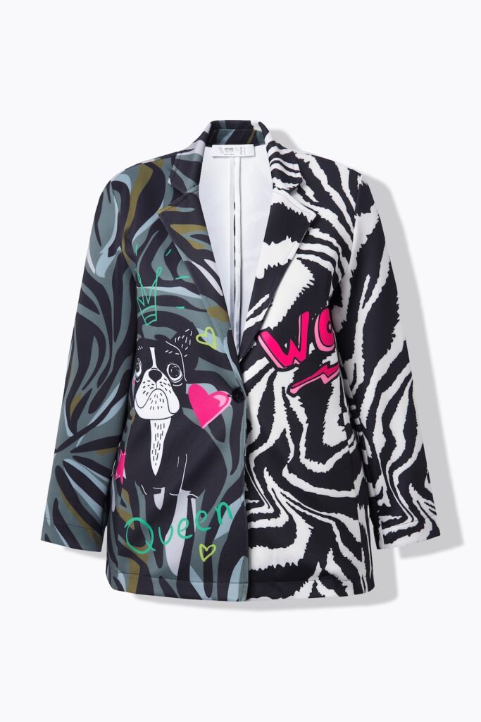 Stora storlekar Kavaj, Dam, grön, storlek: 48, Polyester, Angel of Style