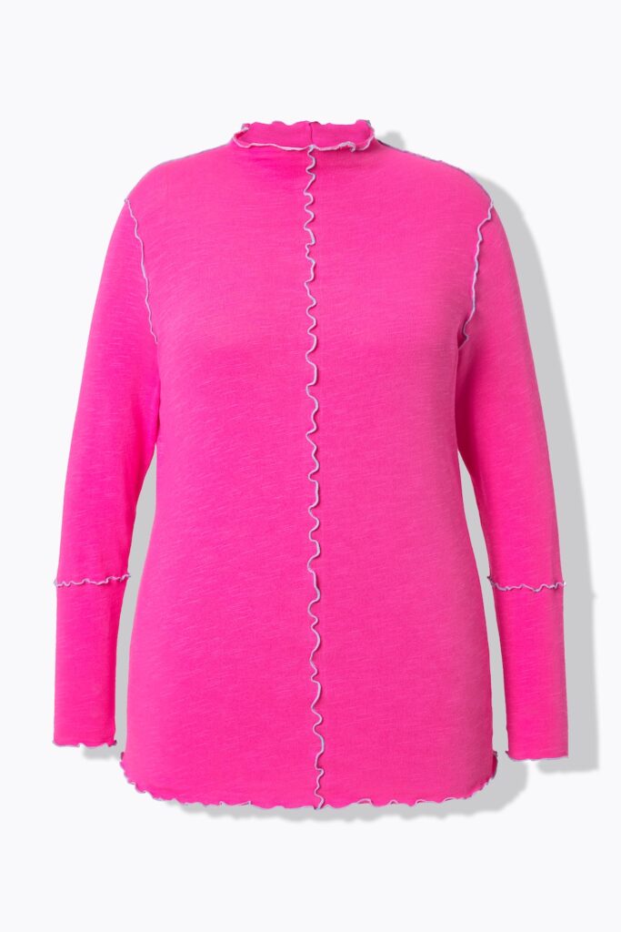 Stora storlekar Stickad topp, Dam, rosa, storlek: 52, Bomull, Angel of Style