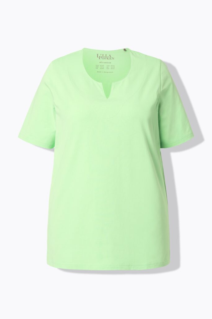 Stora storlekar T-shirt, Dam, grön, storlek: 54/56, Bomull, Ulla Popken