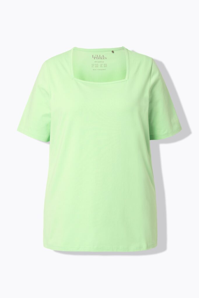 Stora storlekar T-shirt, Dam, grön, storlek: 58/60, Bomull, Ulla Popken