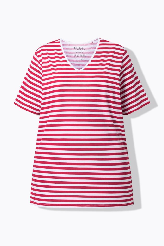 Stora storlekar T-shirt, Dam, röd, storlek: 46/48, Bomull, Ulla Popken