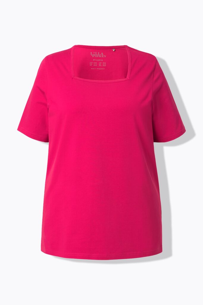 Stora storlekar T-shirt, Dam, röd, storlek: 50/52, Bomull, Ulla Popken