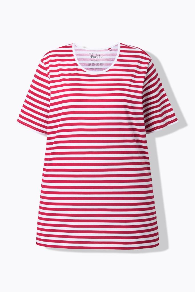 Stora storlekar T-shirt, Dam, röd, storlek: 50/52, Bomull, Ulla Popken