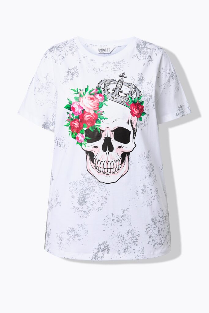 Stora storlekar T-shirt, Dam, vit, storlek: 42, Bomull, Angel of Style