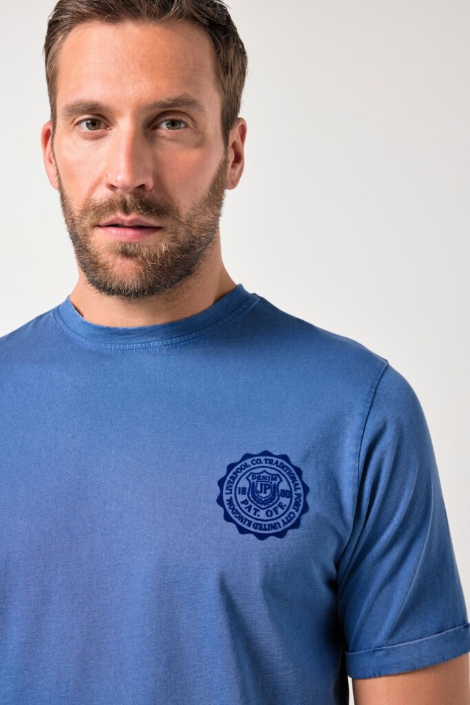 Stora storlekar T-shirt, Her, blå, storlek: 3XL, Bomull, JP1880