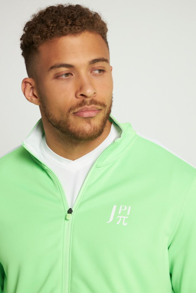 Stora storlekar träningsjacka, Her, grön, storlek: XL, Polyester, JAY-PI