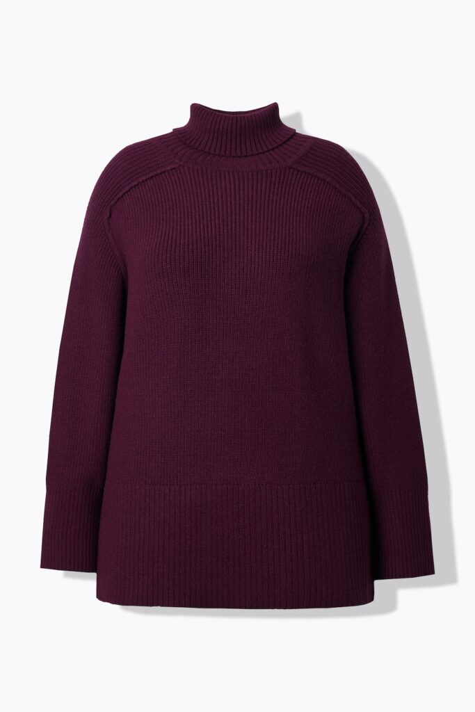 Stora storlekar Tröja, Dam, röd, storlek: 58/60, Viskos/Polyester/Syntetfibrer, Ulla Popken