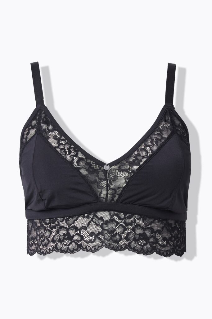 Stora storlekar TruYou Bralette, Dam, svart, storlek: 105C, Syntetfibrer/Elastan, Ulla Popken