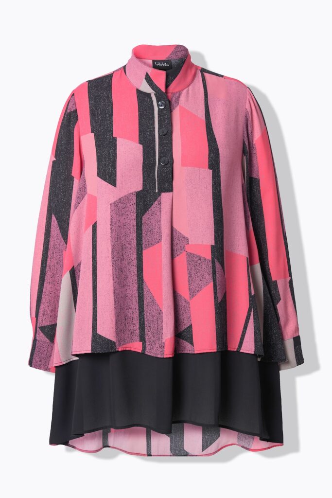 Stora storlekar Tunika, Dam, rosa, storlek: 54/56, Polyester, Ulla Popken